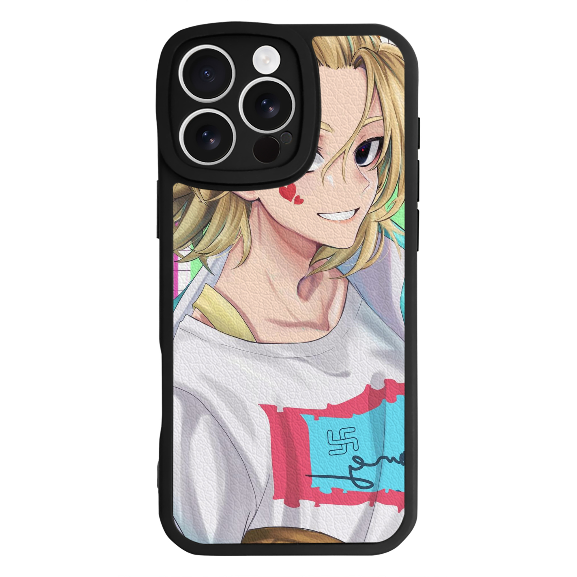 （画像用） 東京リベンジャーズ Tokyo Revengers 【iPhone 16シリーズ対応】シリコンスマホケース（レザー調） 材質：シリコン